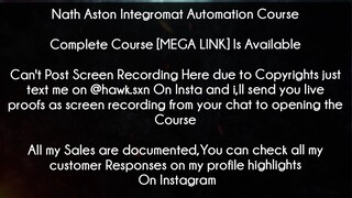 Nath Aston Integromat Automation Course Download