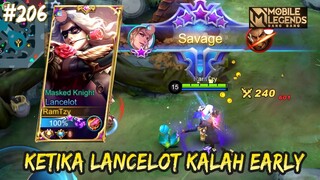 SAVAGE !!! LANCELOTKU KALAH EARLY MID GAME AUTO NGAMUK | LANCELOT GAMEPLAY #206 | MLBB