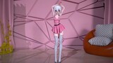 Stoking putih + rok mini [MMD·solusi kain]