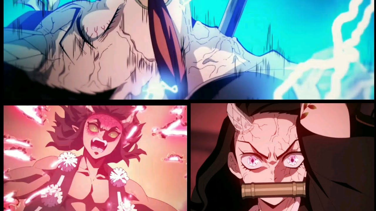 TANJIRO, NEZUKO E GENYA VS HANTENGU (Lua Superior 4)