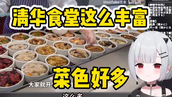 宝宝看中国清华大学食堂 菜色种类真丰富【新人日V】