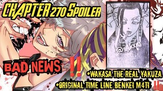 TOKYO REVENGERS CHAPTER 270 SPOILER - WAKASA THE REAL YAKUZA! apakah dia musuh dioriginal time line?