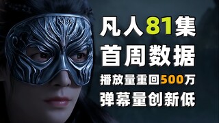 ข้อมูลสัปดาห์แรกของตอนที่ 81 ของ "Mortal Cultivation of Immortality" ยอดวิวกลับมาที่ 5 ล้านแล้ว! ปริ