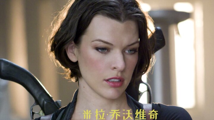 “女战神”米拉·乔沃维奇的颜值变化，绿色的眼睛，高挑性感的身材，冷峻的容貌，集才艺与美貌于一身。