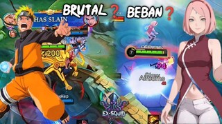 📸POTRET Skin Naruto x Sakura l‼️ Efek BRUTAL Mainnya BARBAR 😱😂💦