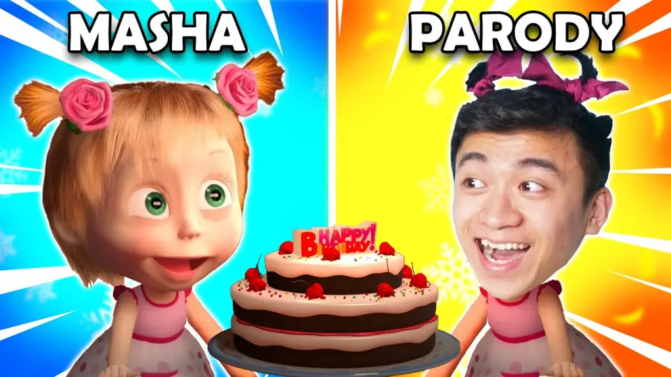 MASHA AND THE BEAR WITH ZERO BUDGET #24 | Happy Birthday and Happy Year With Masha - Bilibili MASHA AND THE BEAR WITH ZERO BUDGET #24 | Happy Birthday and Happy Year With Masha - Bilibili