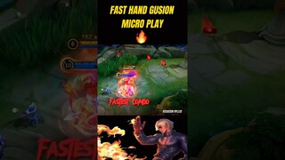 GUSION FAST HAND 1 SHOT COMBO #mobilelegends #mlbb #rylles #mplindonesia #mplph #gusion #mlbbshorts