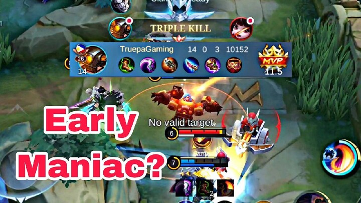 jawhead legendary + maniac gameplay 04 jawhead top global jawhead top Philippines mobile legends