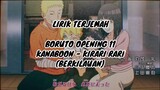 Lirik Terjemah Kanaboon - Kirarirari (Boruto Opening 11)