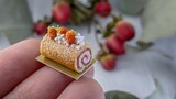 [Miniature] Strawberry Towel Roll | Clay & Mini Production