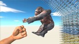 Strong Punch on Spikes Above - Animal Revolt Battle Simulator