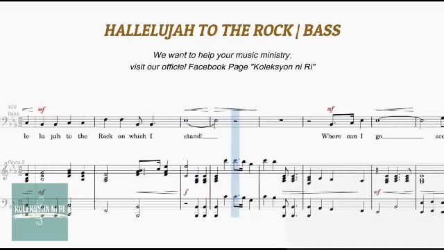 HALLELUJAH TO THE ROCK (BASS)