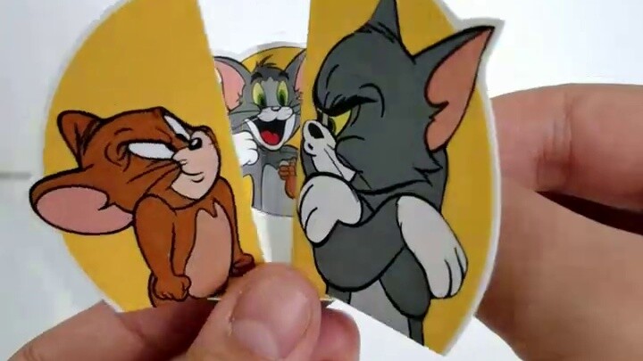 [Tom and Jerry Doudou Book·Part 2] Open and close pop-up mechanism tutorial·Luckin Coffee paper bag 