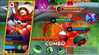 NEW REVAMP AKAI BEST COMBO + HYPER BUILD = AUTOWIN!! | MUST TRY | MLBB