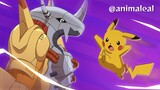 2 minutos do Pikachu levando um pau de um Digimon (animação)