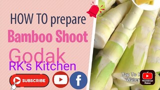 Bamboo Shoot Gudak/ bas, বাঁশকুরল গোদক।। সম্পূর্ণ গ্রাম্য পদ্ধতিতে।।এক থালা ভাত খাওয়া যায়।