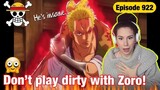 ZORO IS BACK AND HE IS MAD! One piece episode 922 REACTION VIDEO !!