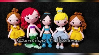 I just made Crochet Disney Princesses 😊😊😍#gansilyotiilocana