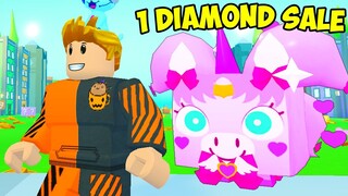 I Got The 1st HUGE ANIME PET & SOLD FOR 1 DIAMOND in Pet Simulator X