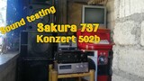 Sound testing / konzert 502b / Sakura 737 / 2 SUB 800WATTS / 1 MIDHIGH 500WATTS / crown c-y 300 /