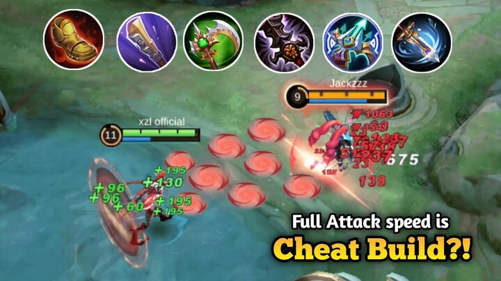 KARRIE SUPER ATTACK SPEED BUILD IS A CHEAT BUILD😱 MLBB