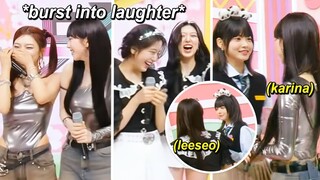 IVE & AESPA can't stop *cringing* at themselves (ft. Eunchae's sweet interaction w/ Karina & Leeseo)