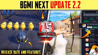 😱BGMI NEXT UPDATE 2.2 | NEW M15 Royal pass 🔥2.2 UPDATE PUBGm🔥BGMI 2.2 UPDATE FEATURES & RELEASE DATE