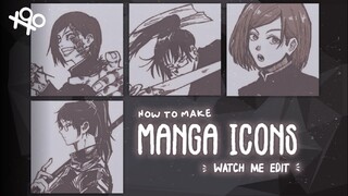 ✼:♡*ﾟ✿ manga icons - watch me edit | xoxoxantzu