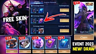 NEW SURPRISE BOX EVENT 2023! FREE EPIC SKIN AND COLLECTOR SKIN + REWARDS! FREE! | MOBILE LEGENDS