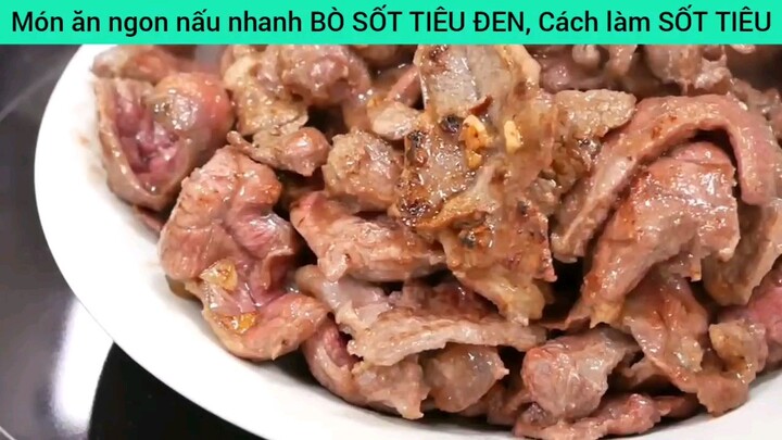 món ăn siêu ngon hấp dẫn bò sốt tiêu đen