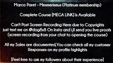 Marco Paret  course - Mesmerismus (Platinum membership) download