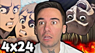 ATTACK ON TITAN 4x24 (REACTION)