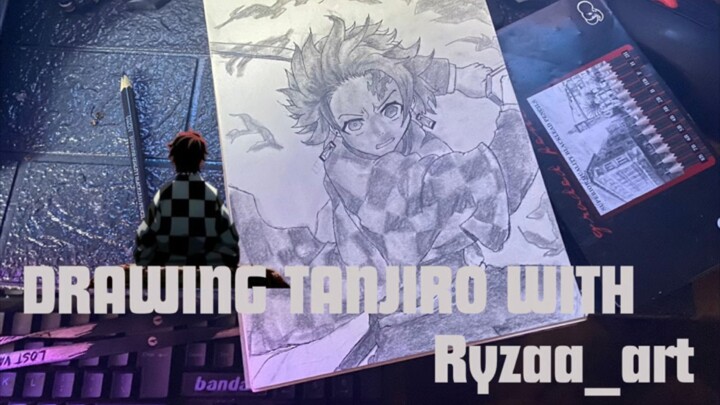 pemilik 2 ilmu pernapasan pedang? -kamado tanjiro-[kimetsu no yaiba] drawing ryzaa_art !