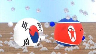 大韩帝国球破了，变成两个可爱的小球
