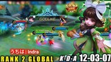 Chang'e Rank 2 Global Full Gameplay by うちは | Indra | Mobile legends Bang Bang