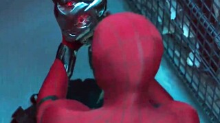 Spider-Man found Ultron's head, and his eyes were still glowing