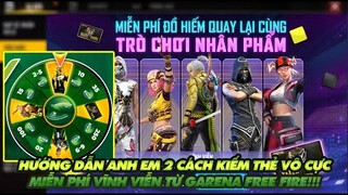 FREE FIRE | HƯỚNG DẪN ANH EM 2 CÁCH KIẾM THẺ VÔ CỰC CỦA GARENA NHỜ VÀO NHÂN PHẨM TỐT !!!