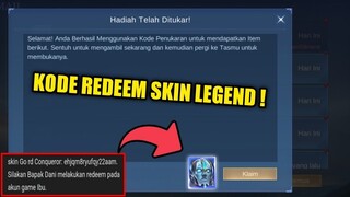 PLAYER GRATISAN MERAPAT ! KODE REDEEM SKIN LEGEND !! BONUS SKIN EPIK GRATIS BURUAN