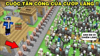 Mình Đã Nâng Cấp Bộ Giáp Cho Dân Làng | Để Chống Lại Cưôp Làng | TRONG MINECRAFT PE..!!