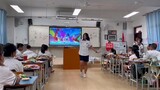 The girls in the third year of junior high school realized the dream star cluster op in class activi