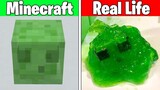 Realistic Minecraft | Real Life vs Minecraft | Realistic Slime, Water, Lava #222
