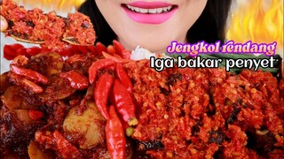 ASMR RENDANG JENGKOL, IGA BAKAR PENYET | INDONESIAN FOOD | ASMR MUKBANG INDONESIA