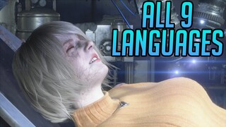 Ashley Parasite Purge Scene (All 9 Languages) Resident Evil 4 Remake