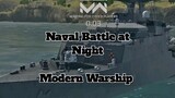 Naval Battle At Night  Modern Warship