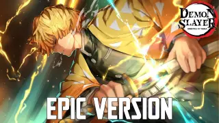 Demon Slayer: Zenitsu Theme V2 (Thunderclap and Flash) | EPIC VERSION [Zenitsu saves Nezuko]