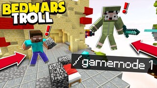 KHANGG HACK BEDWARS TROLL GAMEMODE 1 CÙNG NGƯỜI LẠ VÀ BLOCK TÀN HÌNH*KHANGG TROLL NOOB TEAM SIÊU VIP