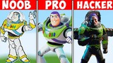 NOOB VS PRO VS HACKER Minecraft Pixel art ✨ Buzz Lightyear Toy Story