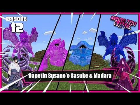 Gua Bangkitkat Susano'o Sasuke & Madara di Minecraft Survival Naruto Jedy Crystal | EPS 12