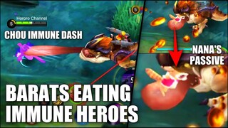 BARATS EATING IMMUNE HEROES