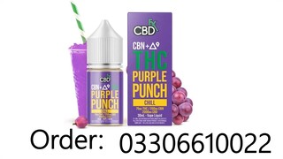 CBN + Delta-9 THC Vape Juice Purple Punch Chill In Pakistan - 03306610022